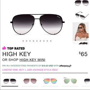 High key Quay Sunglasses